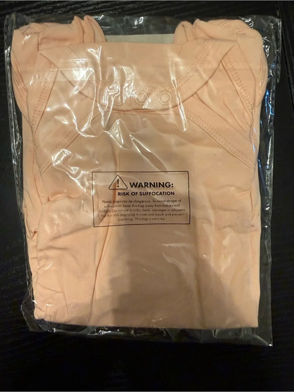 Little Sleepies Peach Short-Sleeve One-Piece Bodysuit